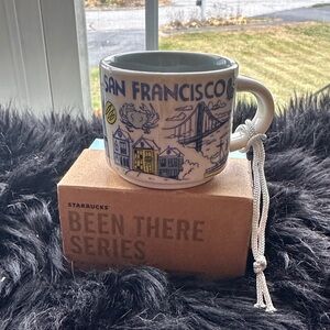 NIB RARE Starbucks San Francisco espresso ornament mug